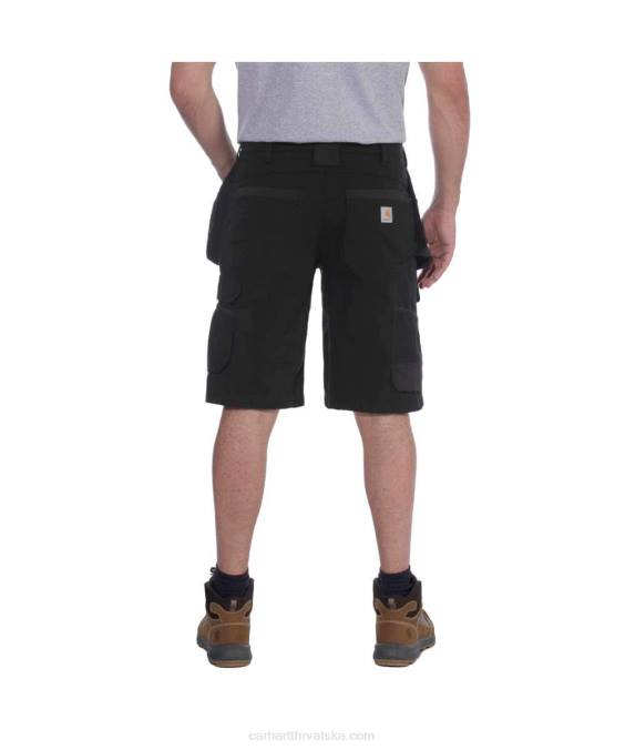robustan flex opušteno pristajanje ripstop cargo multi pkt work short muškarci Carhartt crno 8PP4151
