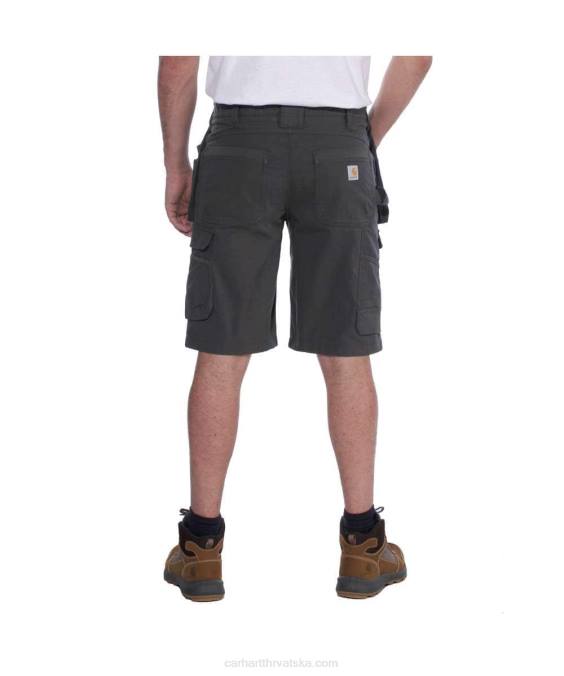 robustan flex opušteno pristajanje ripstop cargo multi pkt work short muškarci Carhartt crno 8PP4151