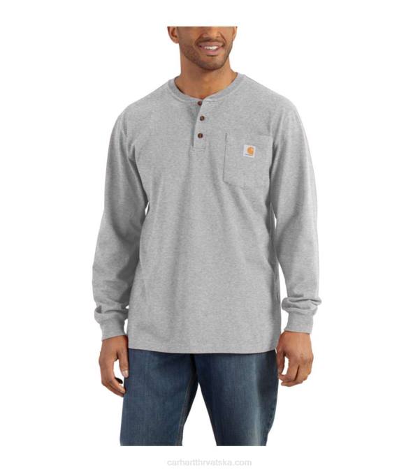 široka majica dugih rukava s dugim rukavima i dugim rukavima muškarci Carhartt crno 8PP4126