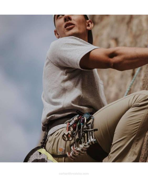 jaka opuštena majica srednje težine kratkih rukava s džepovima muškarci Carhartt bosiljak vrijesak 8PP4125