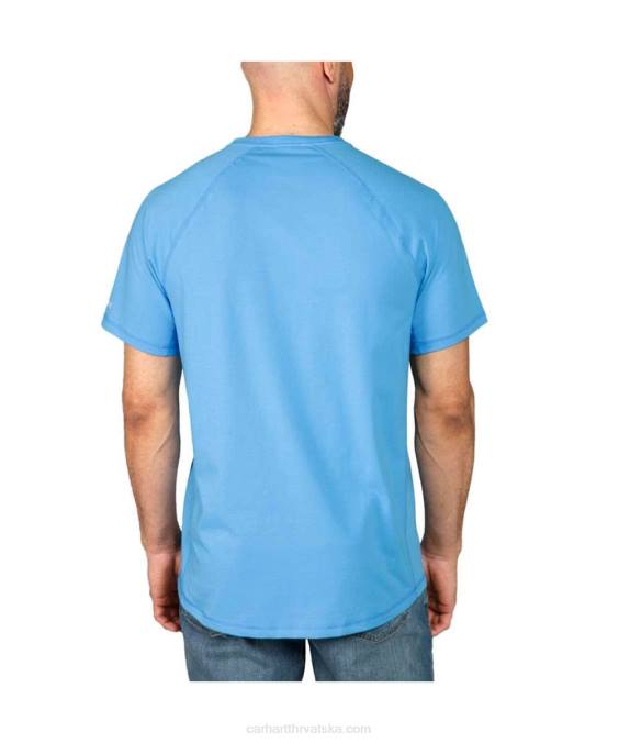 jaka opuštena majica srednje težine kratkih rukava s džepovima muškarci Carhartt bosiljak vrijesak 8PP4125