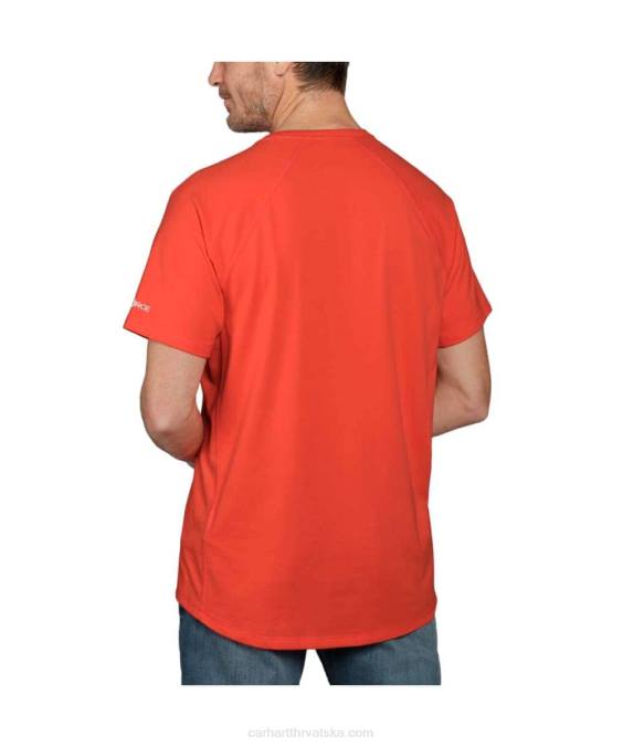 jaka opuštena majica srednje težine kratkih rukava s grafičkim logotipom muškarci Carhartt azurno plava 8PP4133