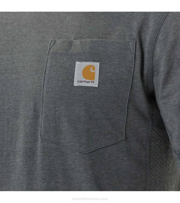 jaka opuštena majica srednje težine s džepovima dugih rukava muškarci Carhartt bosiljak vrijesak 8PP4132