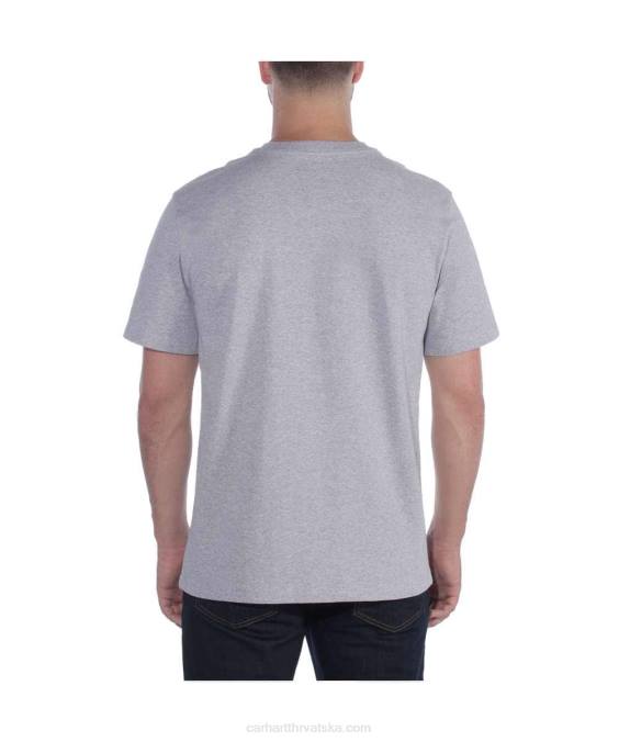 opuštena teška majica kratkih rukava muškarci Carhartt crno 8PP4124