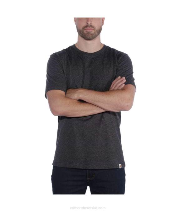 opuštena teška majica kratkih rukava muškarci Carhartt crno 8PP4124