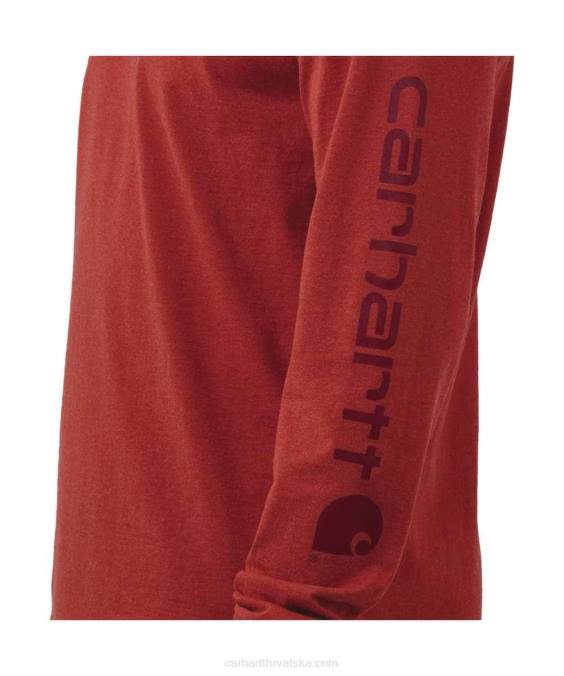 opuštenog kroja teška majica dugih rukava s logotipom i grafičkim rukavima muškarci Carhartt crno 8PP4130