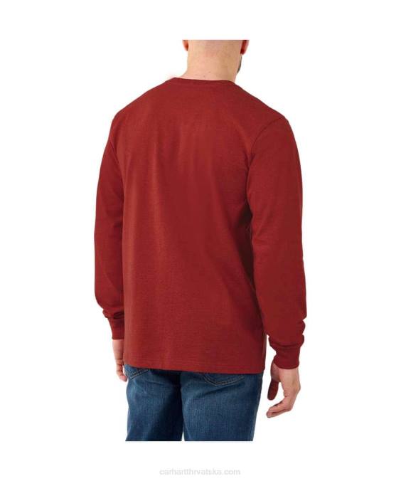 opuštenog kroja teška majica dugih rukava s logotipom i grafičkim rukavima muškarci Carhartt crno 8PP4130