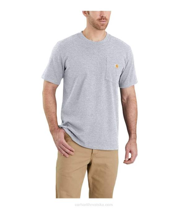 opuštenog kroja teška majica kratkih rukava k87 s džepovima muškarci Carhartt alpski plavi vrijesak 8PP4116
