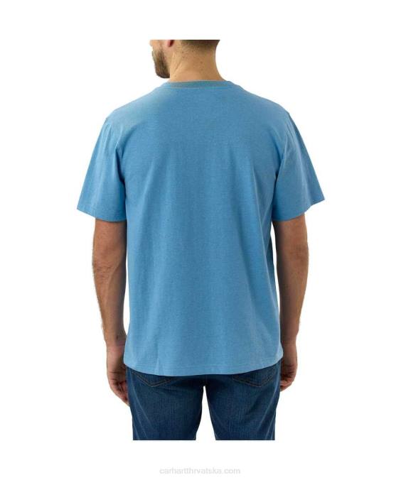 opuštenog kroja teška majica kratkih rukava k87 s džepovima muškarci Carhartt alpski plavi vrijesak 8PP4116