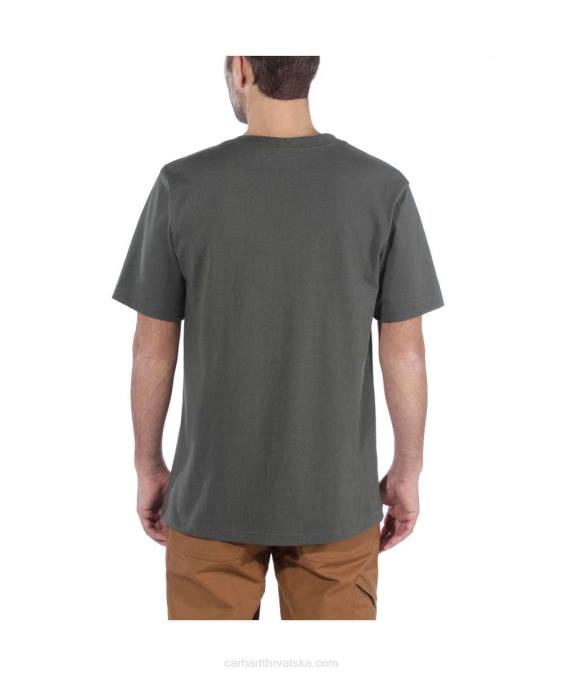 opuštenog kroja teška majica kratkih rukava k87 s džepovima muškarci Carhartt alpski plavi vrijesak 8PP4116