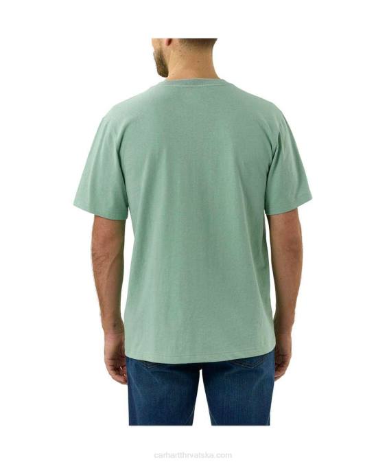 opuštenog kroja teška majica kratkih rukava k87 s džepovima muškarci Carhartt alpski plavi vrijesak 8PP4116