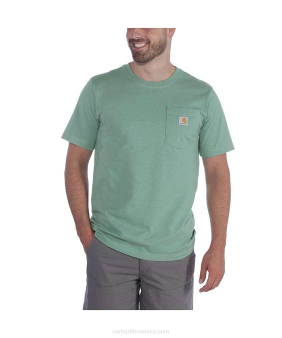 opuštenog kroja teška majica kratkih rukava k87 s džepovima muškarci Carhartt alpski plavi vrijesak 8PP4116
