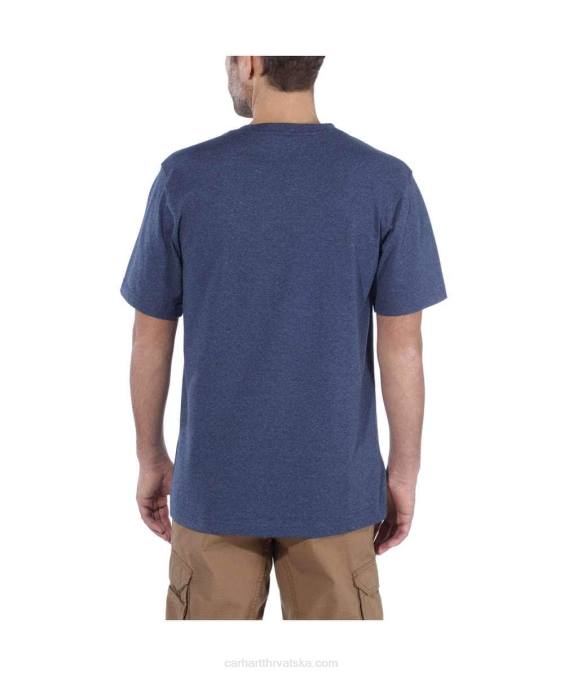 opuštenog kroja teška majica kratkih rukava k87 s džepovima muškarci Carhartt alpski plavi vrijesak 8PP4116