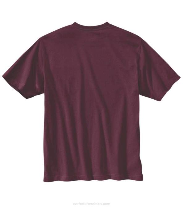 opuštenog kroja teška majica kratkih rukava s izrađenim grafikama muškarci Carhartt karbonski vrijesak 8PP4136