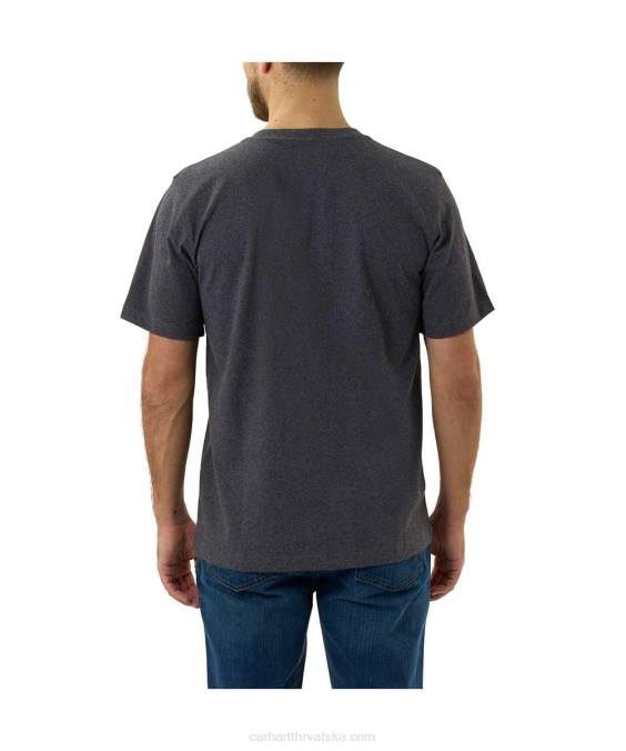 opuštenog kroja teška majica kratkih rukava sa grafikama muškarci Carhartt karbonski vrijesak 8PP4138
