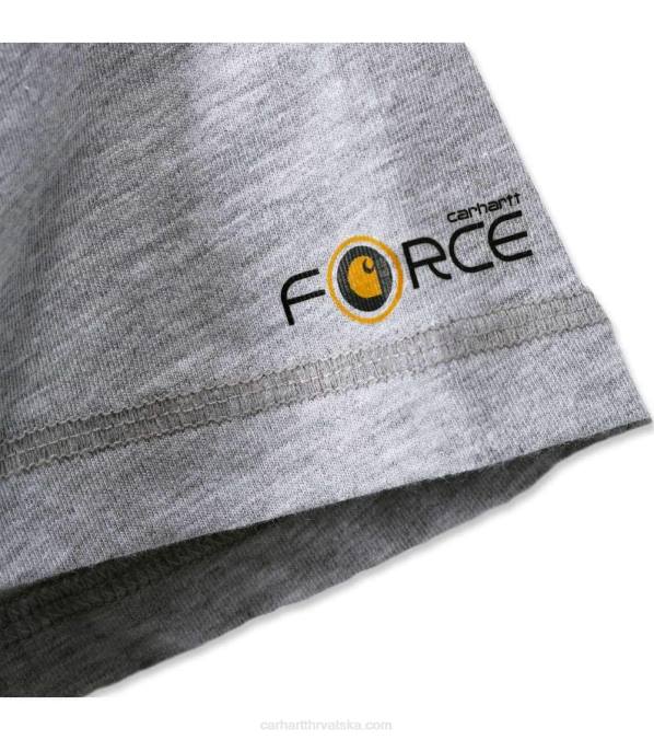 snažno opušteni kroj polo majica srednje težine s džepovima kratkih rukava muškarci Carhartt crno 8PP4131