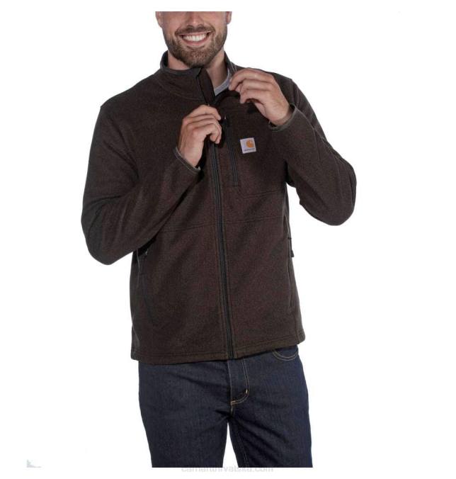 dalton flis s punim patentnim zatvaračem muškarci Carhartt asfaltni vrijesak 8PP451