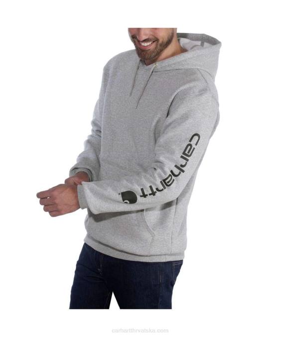 široka trenirka srednje težine s logotipom rukava muškarci Carhartt alpski plavi vrijesak 8PP438