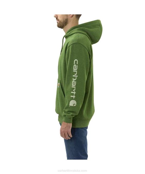 široka trenirka srednje težine s logotipom rukava muškarci Carhartt alpski plavi vrijesak 8PP438