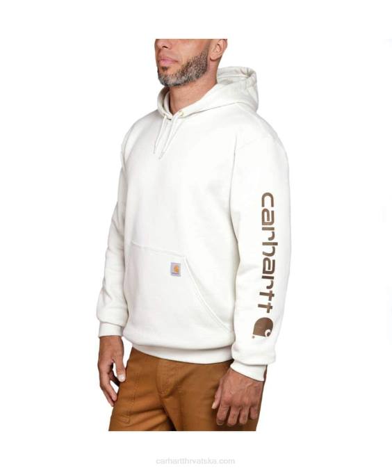 široka trenirka srednje težine s logotipom rukava muškarci Carhartt alpski plavi vrijesak 8PP438