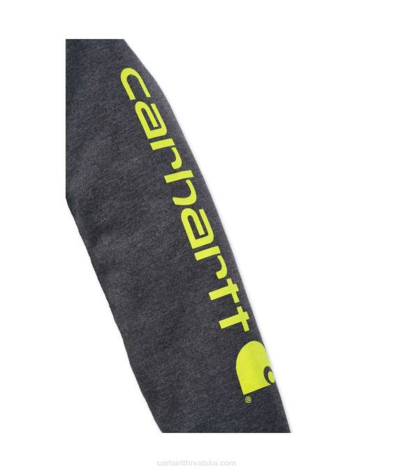 široka trenirka srednje težine s logotipom rukava muškarci Carhartt alpski plavi vrijesak 8PP438