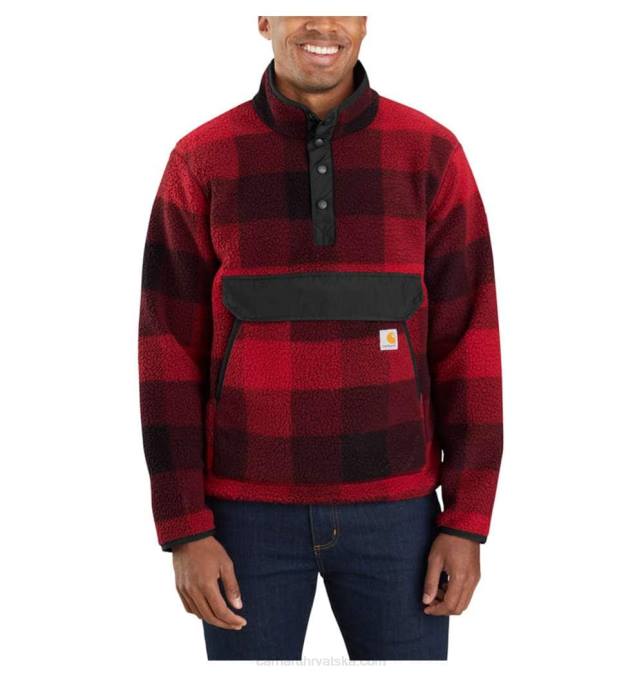 pulover od flisa opuštenog kroja muškarci Carhartt 1972 patka kamuflaž 8PP450