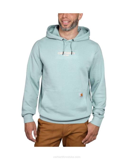 silno opuštenog kroja lagana majica s logotipom muškarci Carhartt asfaltni vrijesak 8PP443