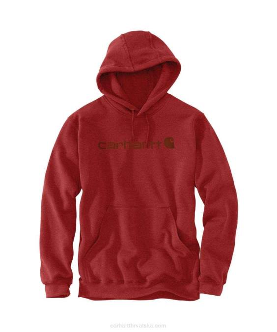 slobodna majica srednje težine s grafičkim logotipom muškarci Carhartt crno 8PP440