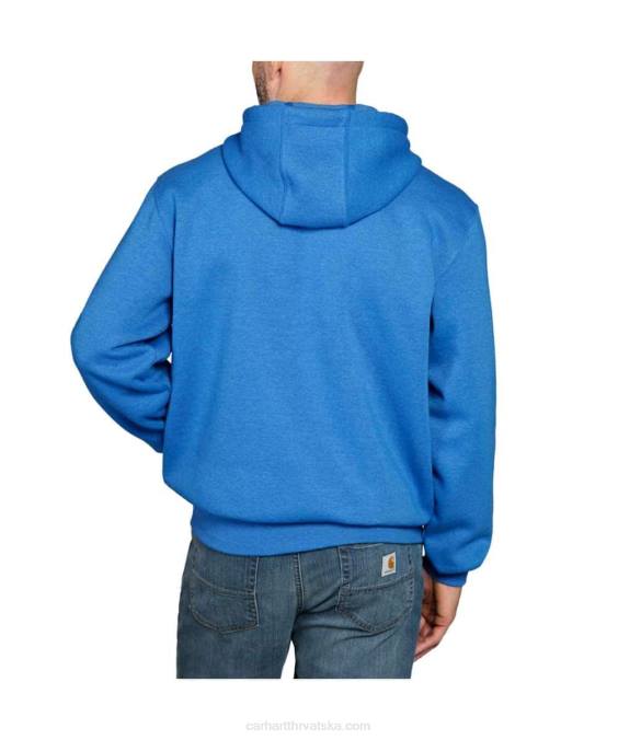 slobodna majica srednje težine s grafičkim logotipom muškarci Carhartt crno 8PP440