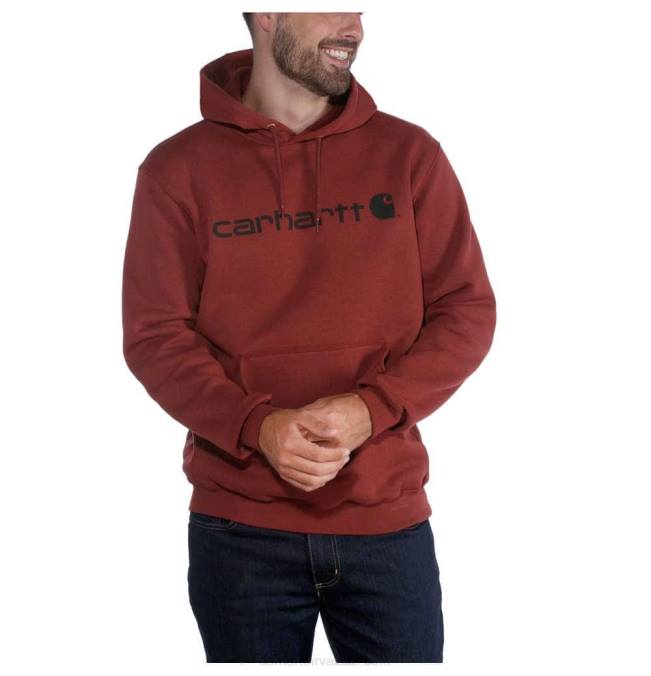 slobodna majica srednje težine s grafičkim logotipom muškarci Carhartt crno 8PP440