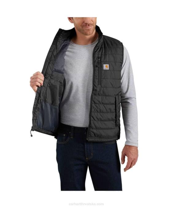 rain defender lagani izolirani prsluk opuštenog kroja muškarci Carhartt crno 8PP4104
