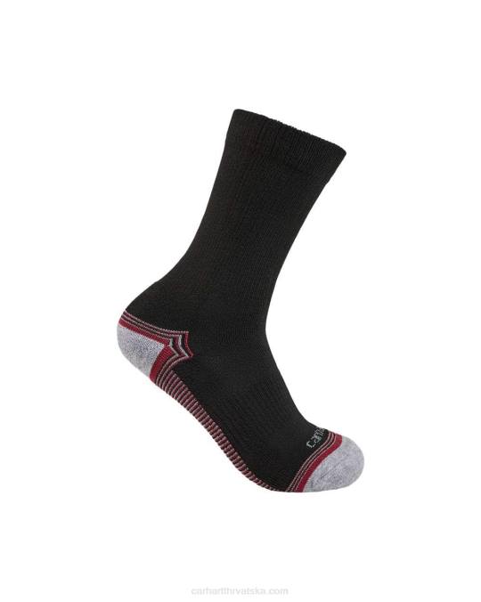 Force midweight crew sock 3 para žene Carhartt crno 8PP4252