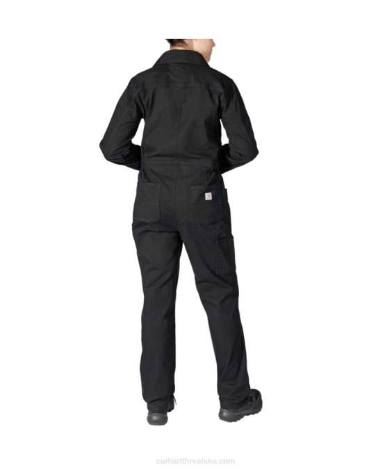 robusni flex platneni kombinezon opuštenog kroja žene Carhartt crno 8PP4216