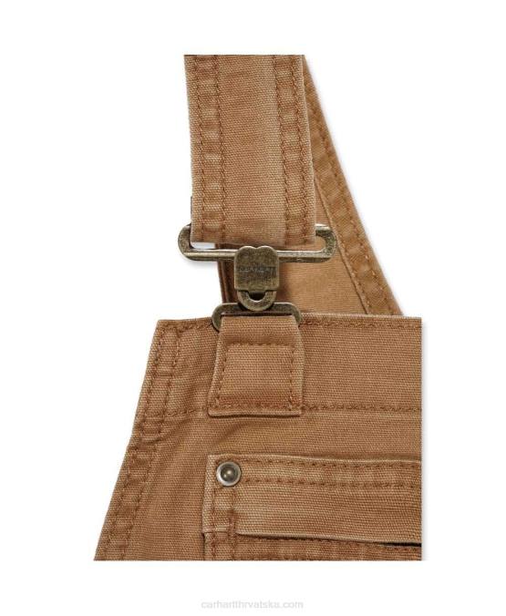 robusni flex platneni kombinezon s širokim krojem žene Carhartt crno 8PP4218