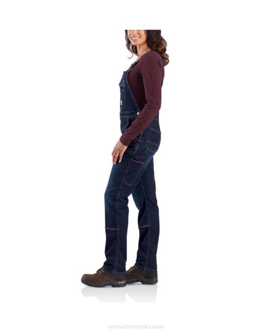 robusni flex traper kombinezon s dvostrukim prednjim naramenicama žene Carhartt ponoćno nebo 8PP4219