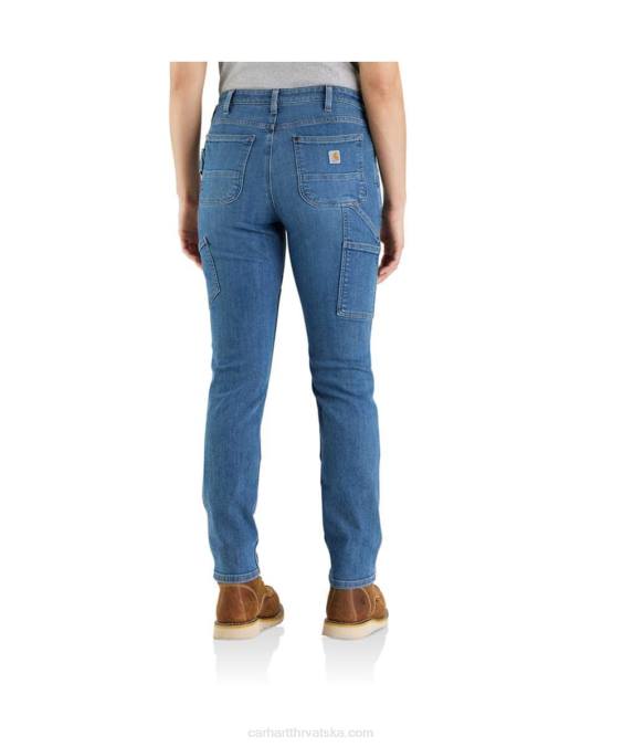 robusne, savitljive, ravne traperice opuštenog kroja s dvostrukom prednjom stranom žene Carhartt lipa 8PP4198