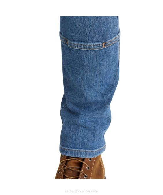 robusne, savitljive, ravne traperice opuštenog kroja s dvostrukom prednjom stranom žene Carhartt lipa 8PP4198