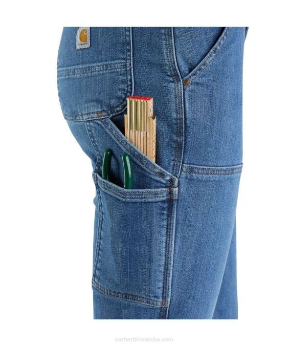 robusne, savitljive, ravne traperice opuštenog kroja s dvostrukom prednjom stranom žene Carhartt lipa 8PP4198