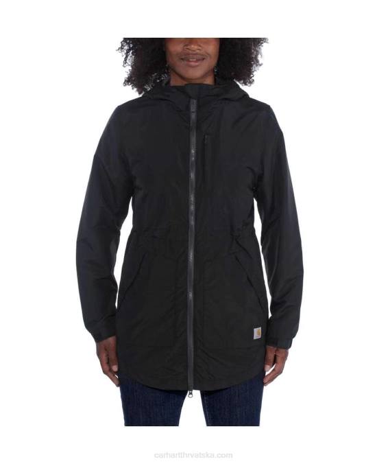 rain defender lagani kaput opuštenog kroja žene Carhartt crno 8PP4195