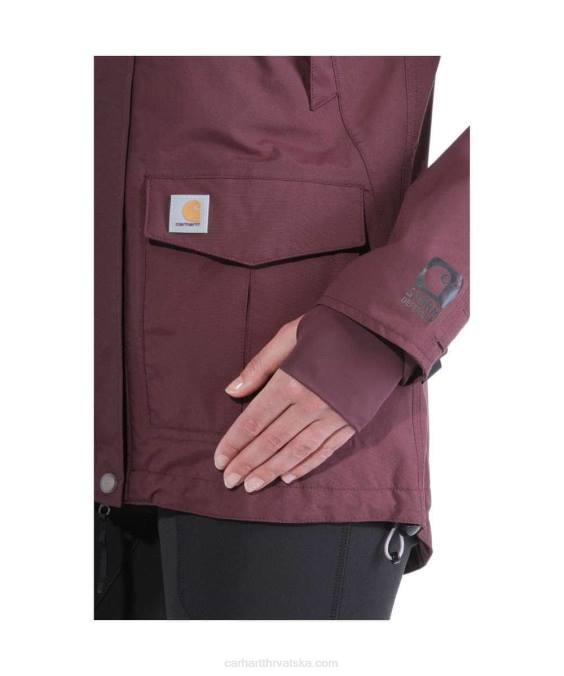 storm defender teška jakna opuštenog kroja žene Carhartt crno 8PP4193