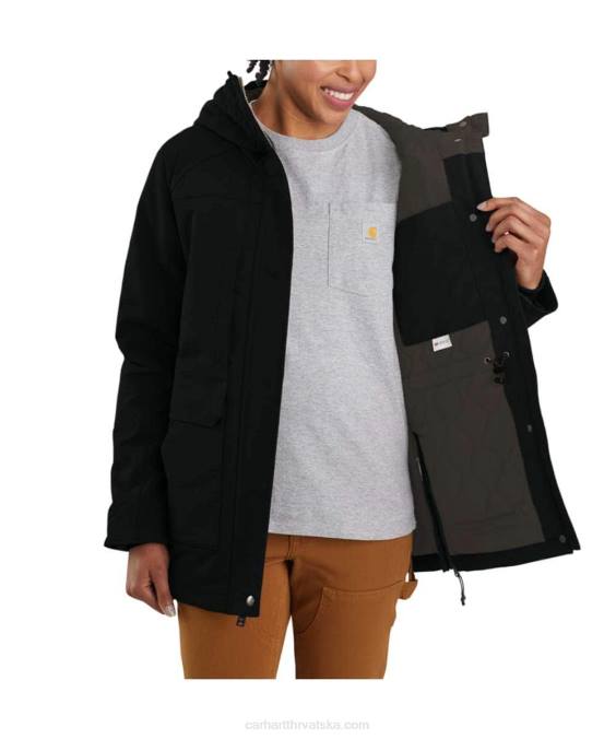 super dux izolirani tradicionalni kaput opuštenog kroja žene Carhartt crno 8PP4194