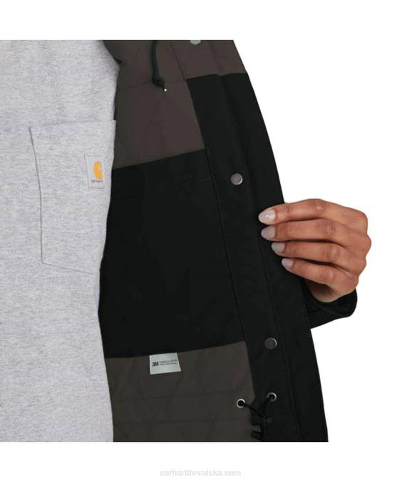 super dux izolirani tradicionalni kaput opuštenog kroja žene Carhartt crno 8PP4194