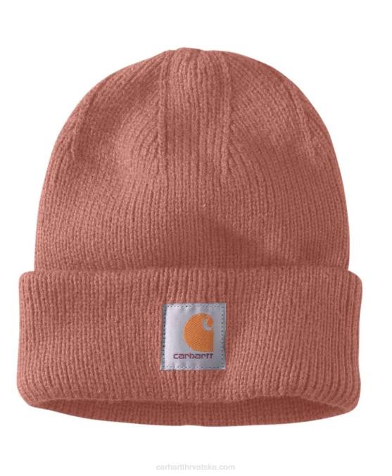 rebrasta pletena akrilna kapa žene Carhartt bosiljak žad lapor 8PP4215