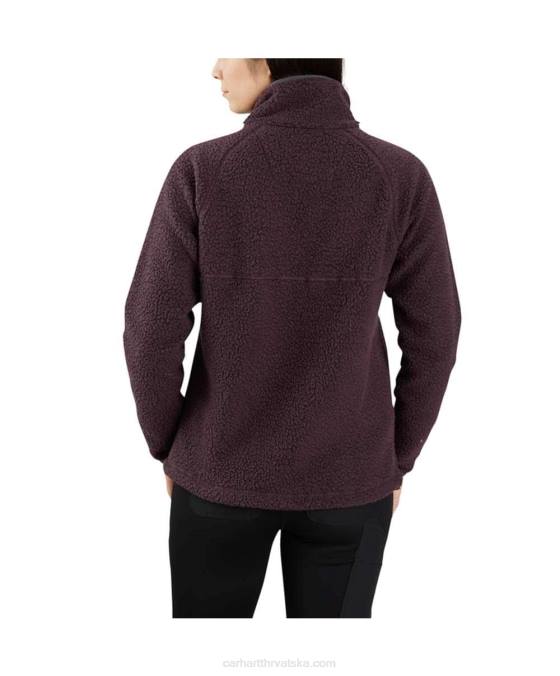 pulover od flisa opuštenog kroja žene Carhartt bosiljak vrijesak 8PP4208