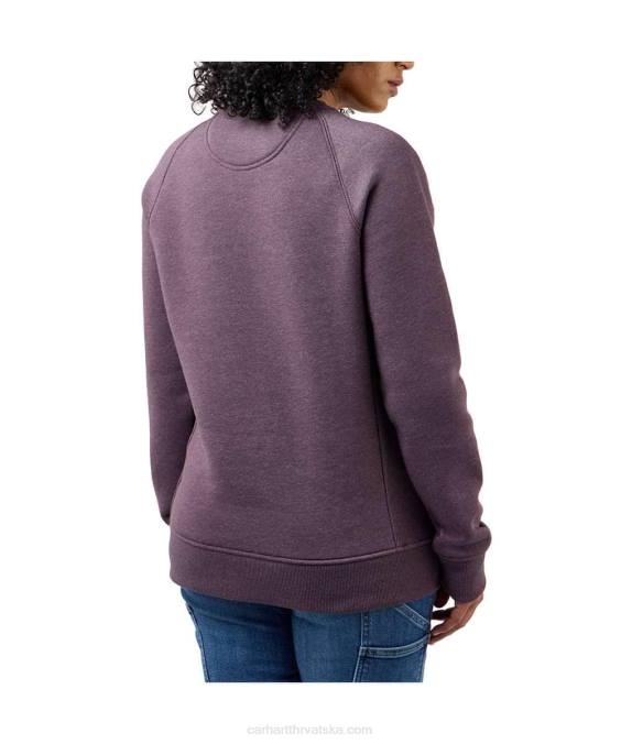 trenirka srednje težine opuštenog kroja s okruglim izrezom i grafičkim motivima rukava žene Carhartt asfaltni vrijesak nep 8PP4210