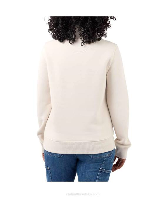 trenirka srednje težine opuštenog kroja s pola patentnog zatvarača žene Carhartt kupina vrijesak 8PP4204