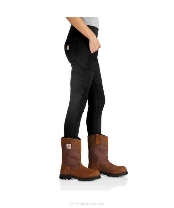 silno opremljene udobne tajice srednje težine žene Carhartt crno 8PP4182